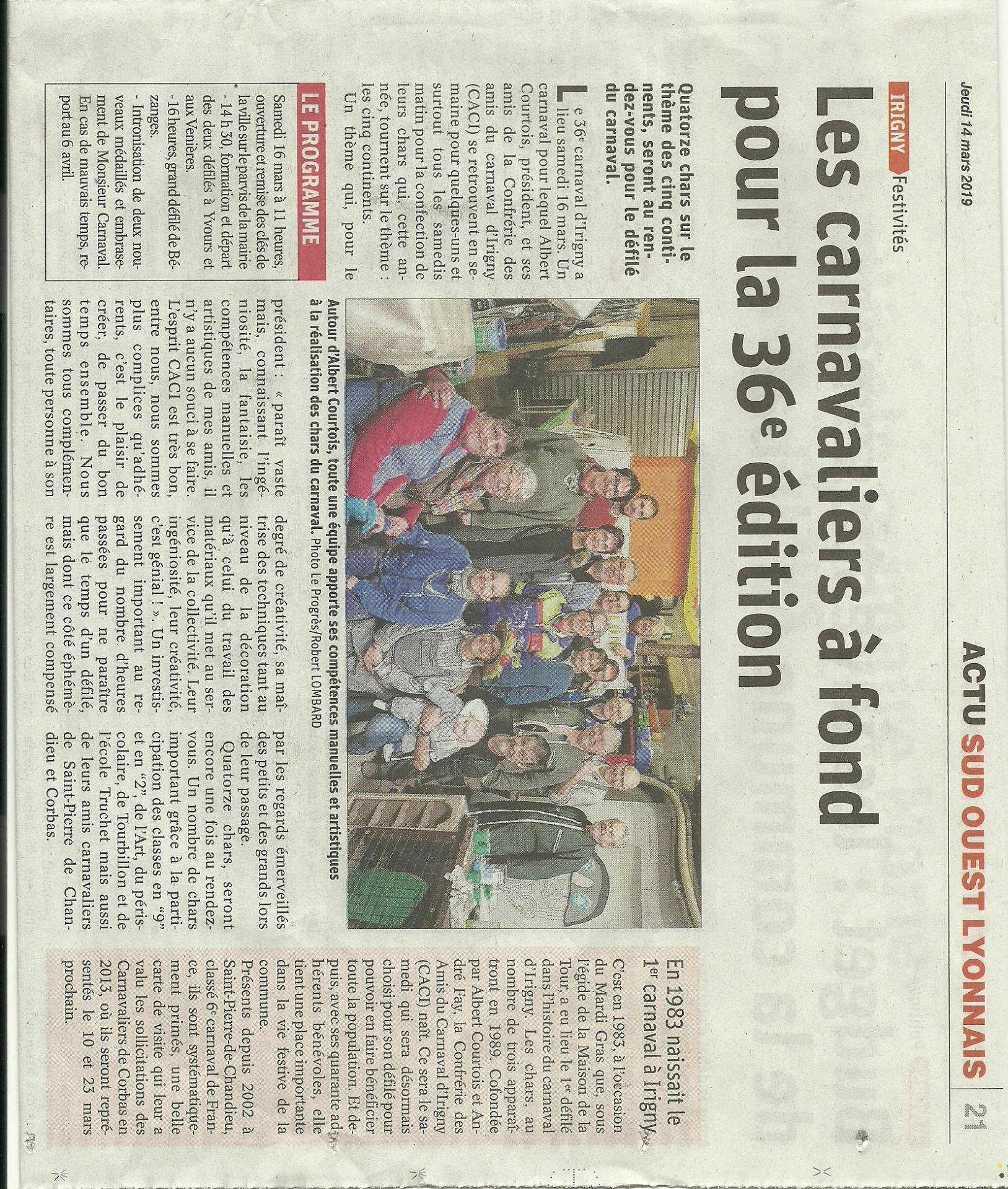 le progres jeudi 14 mars 2019 